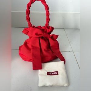 STAUD - Red Grace Bow Bag